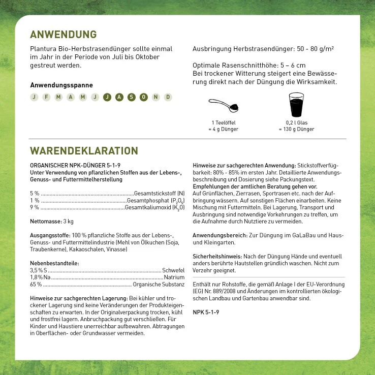 Bio-Herbstrasendünger 3 kg (Box) - Image 10