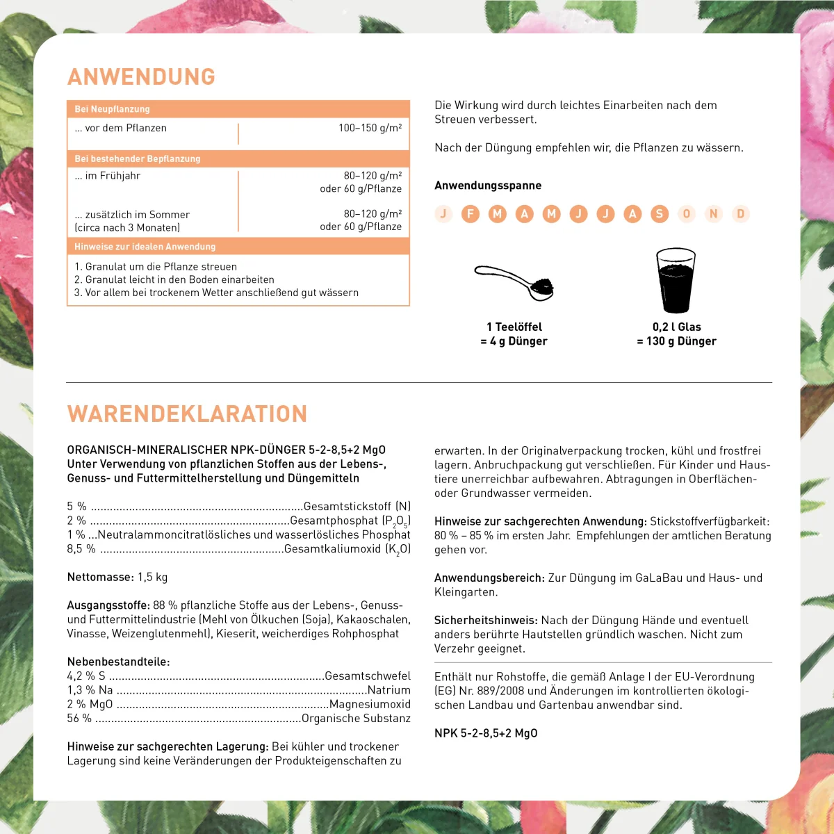 Bio-Rosendünger 1,5 kg - Image 9